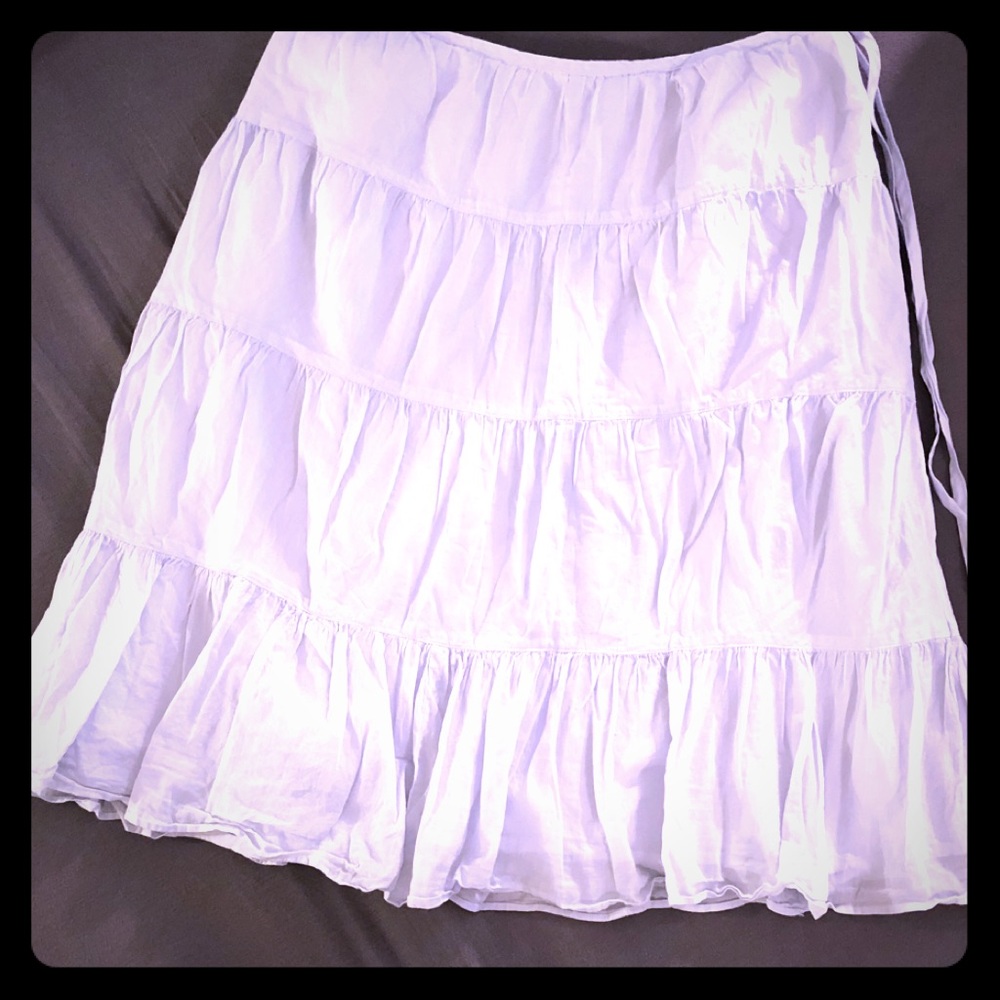 Pale Cornflower blue Talbots cotton skirt, 6